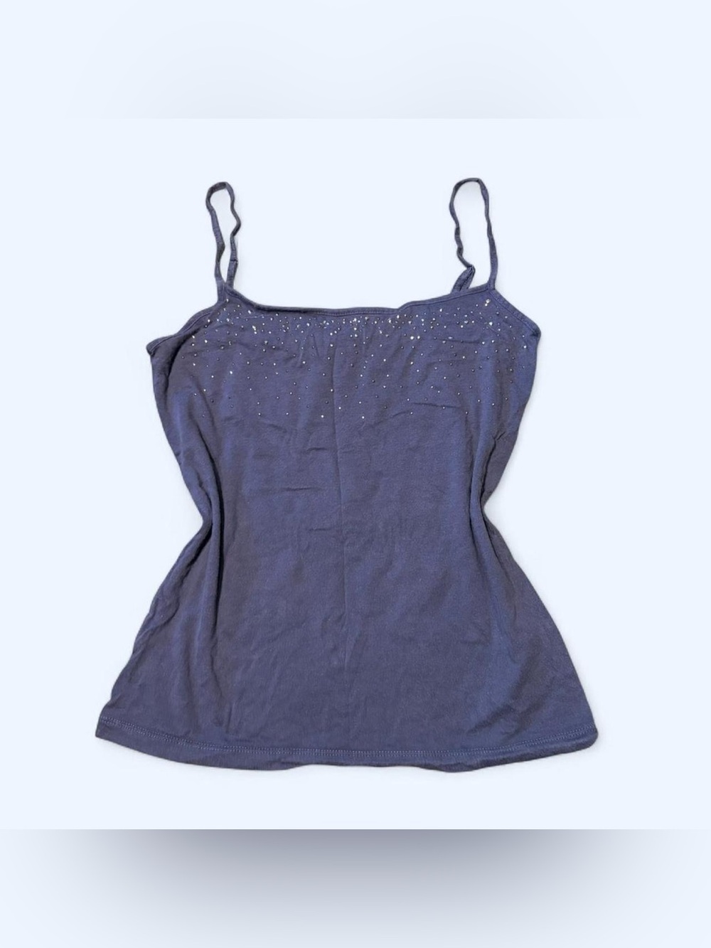 Y2K Purple Rhinestone Tank Top by Loft!